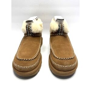 UGG Women's Classic Ultra Mini Alpine Boots Chestnut Size 8 NWT and BOX